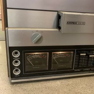 Vintage Ampex AX - 50 Reel To Reel Tape Player Recorder - 5