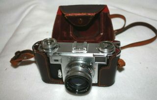 Vintage Contax 35 Mm Camera From Zeiss,  Germany Zeiss Lens Nr