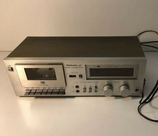 Vintage Technics Rs - M8 Stereo Cassette Deck Tape Player Silver 80s Japan