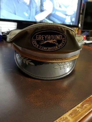 Vintage 1940s Greyhound Bus Driver Scenic Crusier Driver Hat