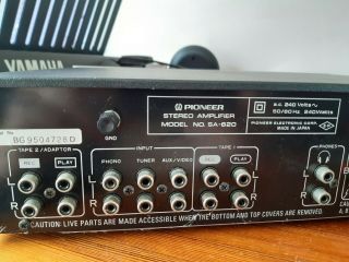 Vintage Pioneer SA - 620 Integrated Stereo Amplifier 8