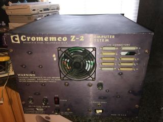 Vintage 1977 Cromemco Z - 2 Computer System terminal With Cards 4