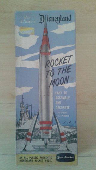 Vintage Extremely Rare Strombecker Disneyland " Rocket To The Moon " D27 - 100