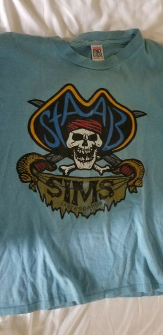 Vintage Kevin Staab Sims Skateboards Shirt Vision Street Wear M