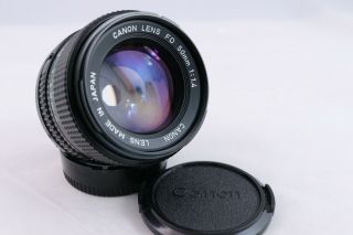 Vintage Canon Lens Fd 50mm F1.  4 Prime Fixed No Mold Fungus Ae - 1 A - 1 Slr Camera