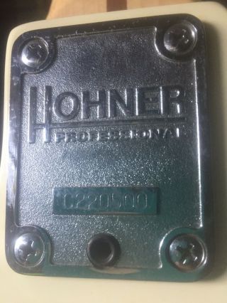 Vintage Hohner Fretless Bass White With Tortoise Shell Pg.  Model J Bass F1