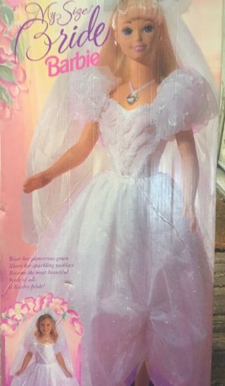 My Size Barbie Bride Doll - 3 Feet Tall - 1994 36 Inch