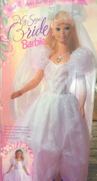 My Size Barbie Bride Doll - 3 Feet Tall - 1994 36 Inch 2