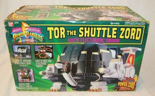 Vintage 1994 Power Rangers Tor The Shuttle Zord Bandai Boxed Complete
