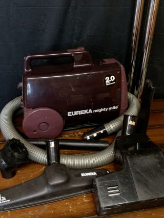 Vintage Eureka 3123a Mighty Mite Compact Canister Vacuum Cleaner With