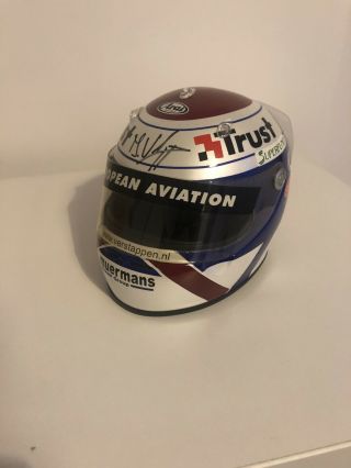 Rare Jos Verstappen Signed F1 1/2 Scale Helmet