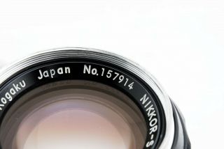 【Rare PAT.  PEND】Nikon Nippon Kogaku Nikkor S Auto 5.  8cm 58mm F1.  4 from JP 1836 11