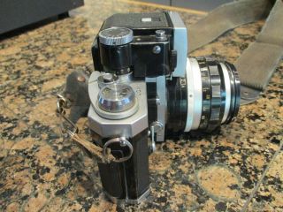 Vintage Nikon F 35mm Camera with Nikkor - S auto 50mm F1.  4 Lens 4