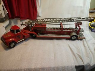 Vintage 1955 Tonka Ladder Fire Truck For A 64 Year Old Toy.