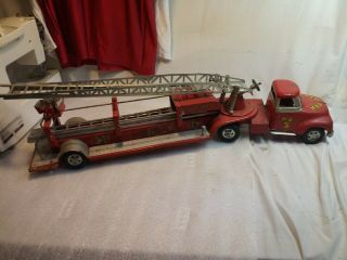 VINTAGE 1955 Tonka Ladder Fire Truck for a 64 Year Old Toy. 4