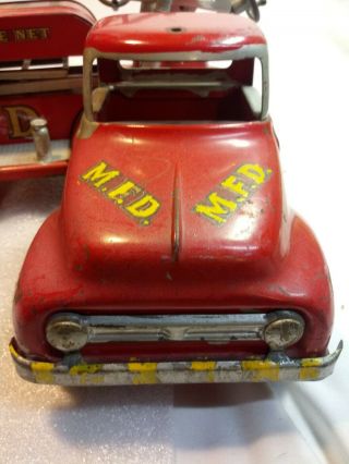 VINTAGE 1955 Tonka Ladder Fire Truck for a 64 Year Old Toy. 5