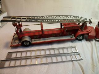 VINTAGE 1955 Tonka Ladder Fire Truck for a 64 Year Old Toy. 7
