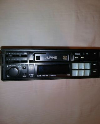 Vintage Alpine 7280 Digital Fm/am Cassette Car Stereo Pristine - Owner