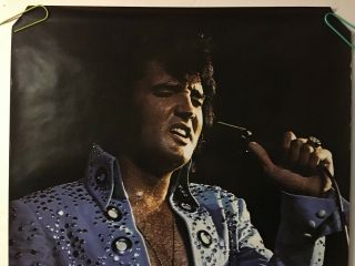 Vintage Poster Sincerely Elvis Presley Photo Blue Suit 70s Pin - up Music 2