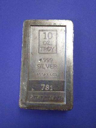 Vintage 10 oz.  Amark Stacker.  999 Silver Bar - USVI Ingot Co. 4