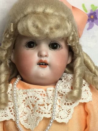 Antique German Heubach Koppelsdorf 275 14/0 Bisque Head Doll 13 "