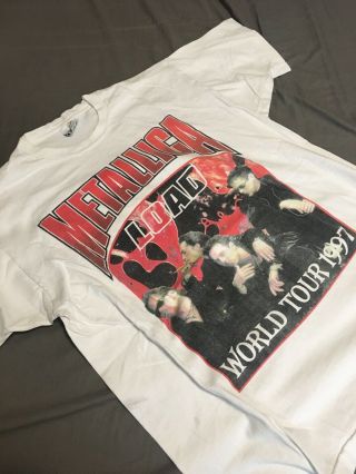 Vintage Metallica On The Load Again Tour T - Shirt X - Large Circa 1996 - 1997