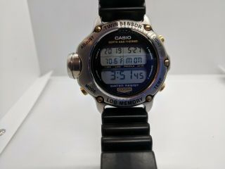 Casio DEP - 600 Twin Sensor Digital Dive Watch - DEPTH and THERMO,  200m 4