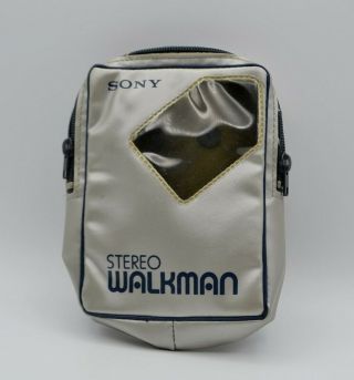 Vintage Sony Walkman WM - 5.  Headphones,  case,  and packaging.  great. 10