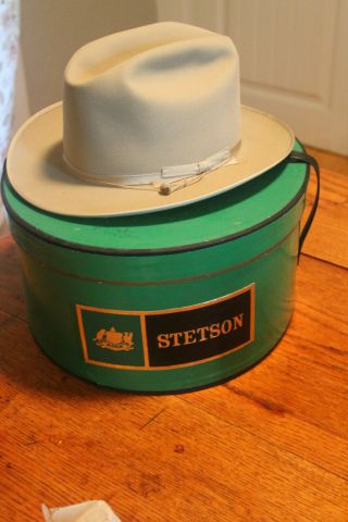 Vintage Stetson " Twenty Five " Open Road Hat - - Size 7 1/4 W/ Box