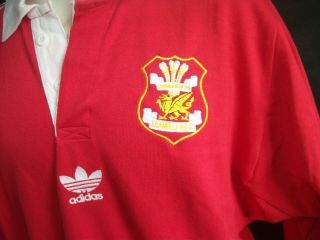 Vintage Adidas Llanelli 1980 ' s Rugby shirt 3