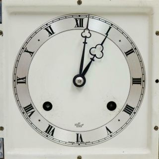 Vintage Elliott Walnut Mantel Clock 8 Day Gong Striking English Bracket Clock 7