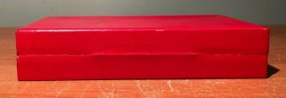 VINTAGE OMEGA SEAMASTER RED LEATHER WATCH BOX 3