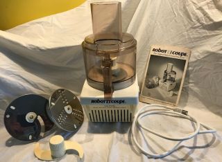 Vintage 1981 Robot Coupe Rc 2000 Food Processor With Most Parts Powerful