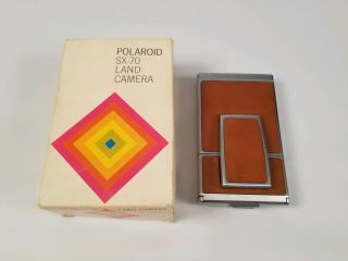 Vtg 1974 Polaroid Sx - 70 Land Camera Model 1 Alpha 1 Built 2/4/73 Box