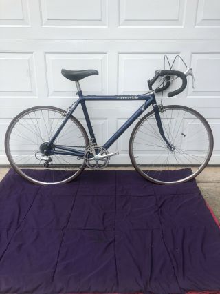 1986 Cannondale Sr400 50cm Vintage Road Bike Factory Navy Blue Color