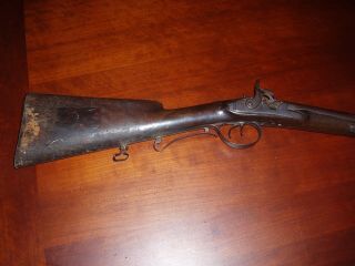 Antique Muzzleloader Shotgun Double Barrel,  English Made,  Maker Unknown.