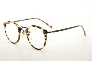Rare Vintage Oliver Peoples 505 Dtbk Tortoise 48mm Optec Japan Eyeglasses Rx