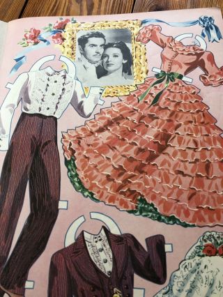 Vintage Tyrone Power & Linda Darnell Dolls & Costumes - 1944 - paper Dolls - nr 4