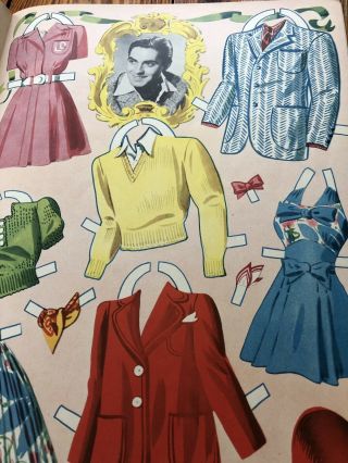 Vintage Tyrone Power & Linda Darnell Dolls & Costumes - 1944 - paper Dolls - nr 6