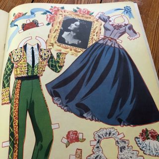 Vintage Tyrone Power & Linda Darnell Dolls & Costumes - 1944 - paper Dolls - nr 8