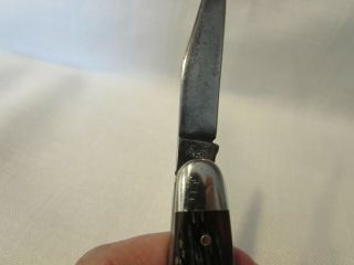 Vintage Schrade Walden 861 Stockman 3 Blade Folding Pocket Knife NY USA 6