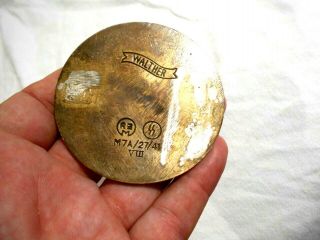 Vintage 1936 Mercedes Benz Brass Paperweight - Walther Co Germany 1941 2