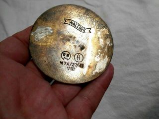 Vintage 1936 Mercedes Benz Brass Paperweight - Walther Co Germany 1941 3