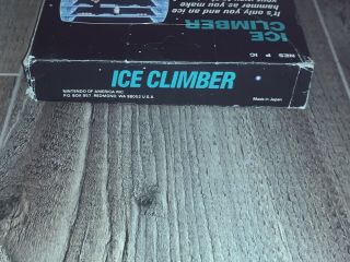 Ice Climber Complete CIB Nintendo 1985 RARE Hangtab 5 Screw Black Box NES 6