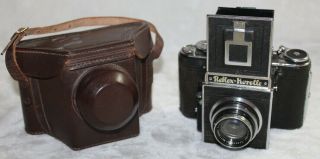 Vintage Reflex - Korelle Slr Camera With Radionar 2.  9 75mm 7.  5cm Lens Case