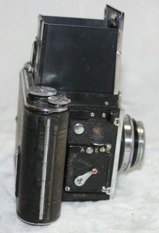 Vintage REFLEX - KORELLE SLR Camera With Radionar 2.  9 75mm 7.  5cm Lens CASE 5