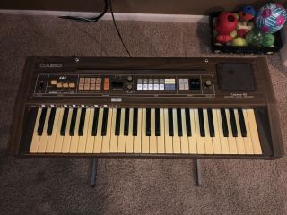 Vintage Casiotone 401 Electronic Analog Keyboard Synthesizer W/stand Ct - 401