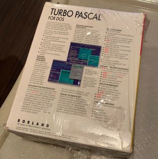 Vintage Borland Turbo Pascal 7.  0 For DOS 4