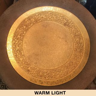 SIGNED Tiffany Studios York ANTIQUE Gilt Gold Dore Bronze Dish / Plate 1672 7