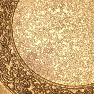 SIGNED Tiffany Studios York ANTIQUE Gilt Gold Dore Bronze Dish / Plate 1672 9